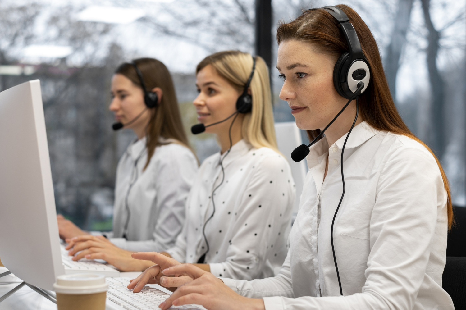 Illustration of a customer support representative